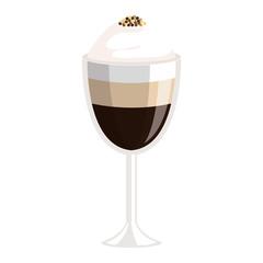 iced delicious coffee icon