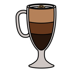 iced delicious coffee icon