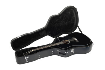 Musical instrument - Acoustic guitar hard case isolated