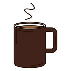 coffee cup hot icon vector illustration design