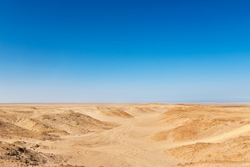 Fototapeta na wymiar View of desert in Egypt