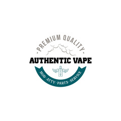 electric cigarette personal vaporizer e-cigarette retro label badge