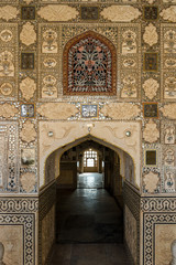 Obraz premium walls of Jas Mandir in Amber Fort, Jaipur, Rajasthan