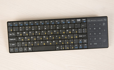 black wireless keyboard