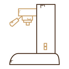 coffee machine isolated icon