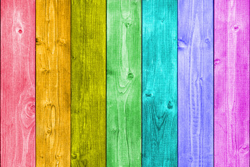Rainbow colored wood background
