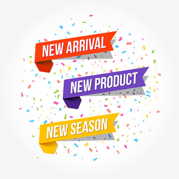 New Arrival, New Product & New Season Tags