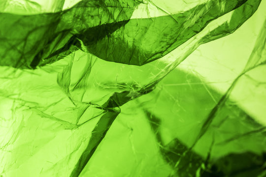 Plastic Shiny See Through Abstract Shimmer Creased Background