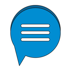 Chat bubble symbol icon vector illustration graphic design