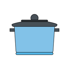 Kitchen pot isolated icon vector illustration graphic design