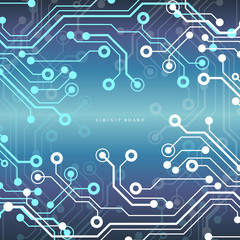 Circuit board, technology background. Vector illustration. EPS 10.