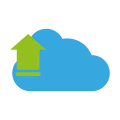 Cloud computing symbol icon vector illustration graphic design