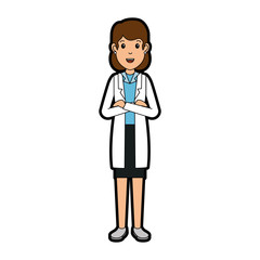 woman doctor avatar character icon