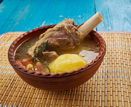 mutton parcha bozbash