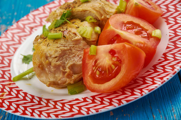 Grilled minty chicken