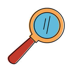 magnifying glass isolated icon