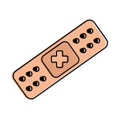 cure band isolated icon