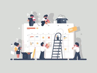 Planning and organization of tasks on board