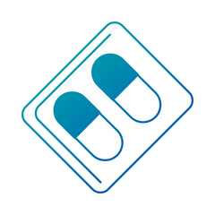 capsules medicine isolated icon