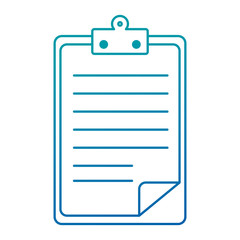 clipboard document isolated icon