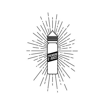 personal vaporizer e-cigarette e-juice liquid plastic bottle spark sunray burst