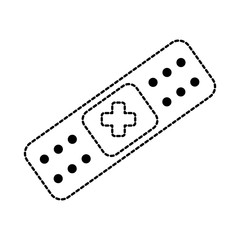 cure band isolated icon vector illustration design