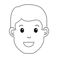 young man head avatar character