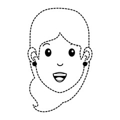 beautiful woman head avatar character
