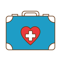 Obraz premium medical kit isolated icon
