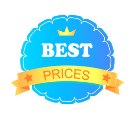 Best Prices Advertising Banner Vector Illustration