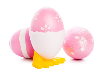 easter background. isolated on white