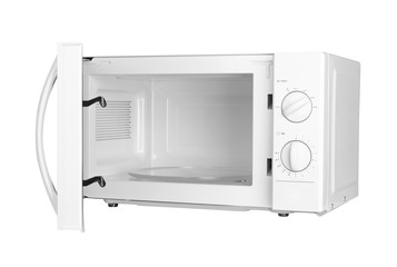 Fototapeta premium open microwave oven