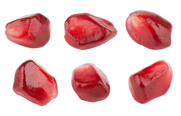 Pomegranate seeds closeup