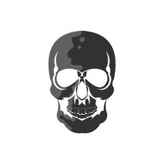 Skull Bone Emblem Vector Template Design