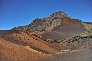 
Extinct volcanoes in the Halekala National Park on the Hawaiian island of Maui