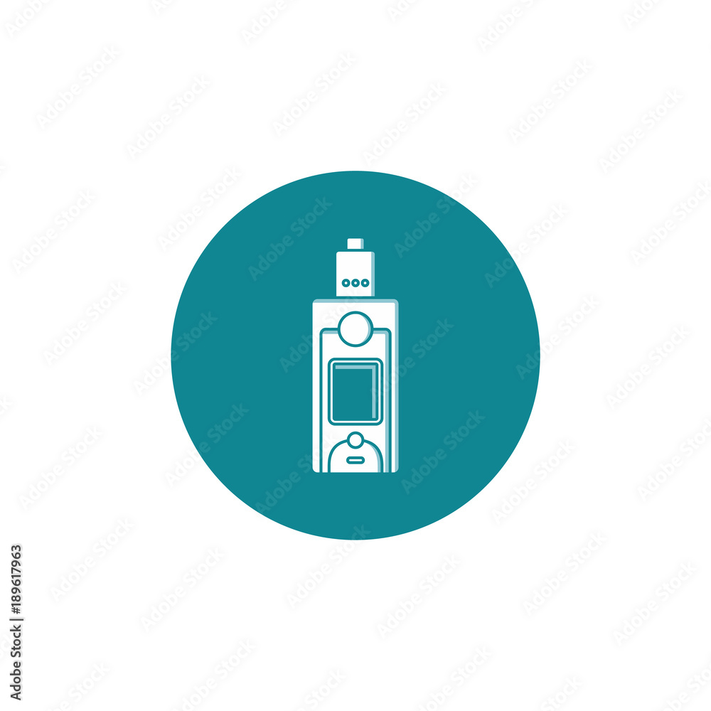 Sticker personal vaporizer e-cigarette icon