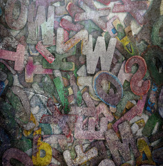 wooden letters random