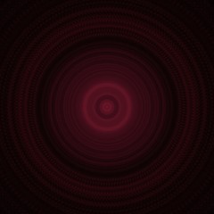 Fractal generated abstract red color circle background