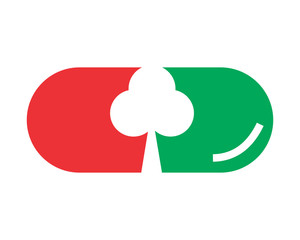 clover pill leaves plant nature herb image icon vector