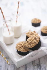 Brown sugar and walnuts cupcakes