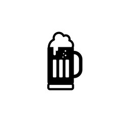 cold glass of beer vector