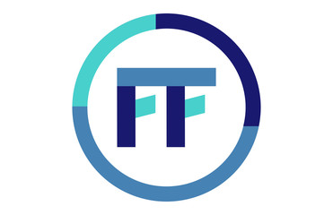 FF Global Circle Ribbon letter Logo 