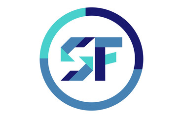SF Global Circle Ribbon letter Logo 
