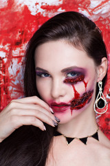 bloody wounds cuts Halloween