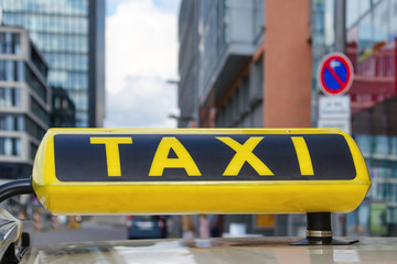 taxi in Dusseldorf City, Germany