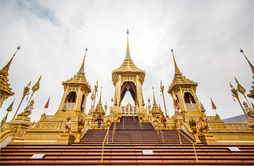 Fototapeta premium The royal funeral pyre King Rama 9 King of Thailand's beloved and the world.