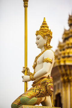 Statues of deities in Hinduism The royal funeral pyre decorated with King Bhumibol Adulyadej.