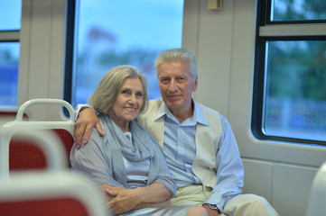 Couple in train