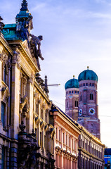 Fototapeta premium Famous Munich Cathedral - Liebfrauenkirche