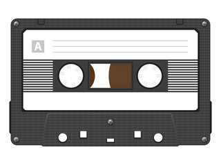 Audio music cassette illustration
